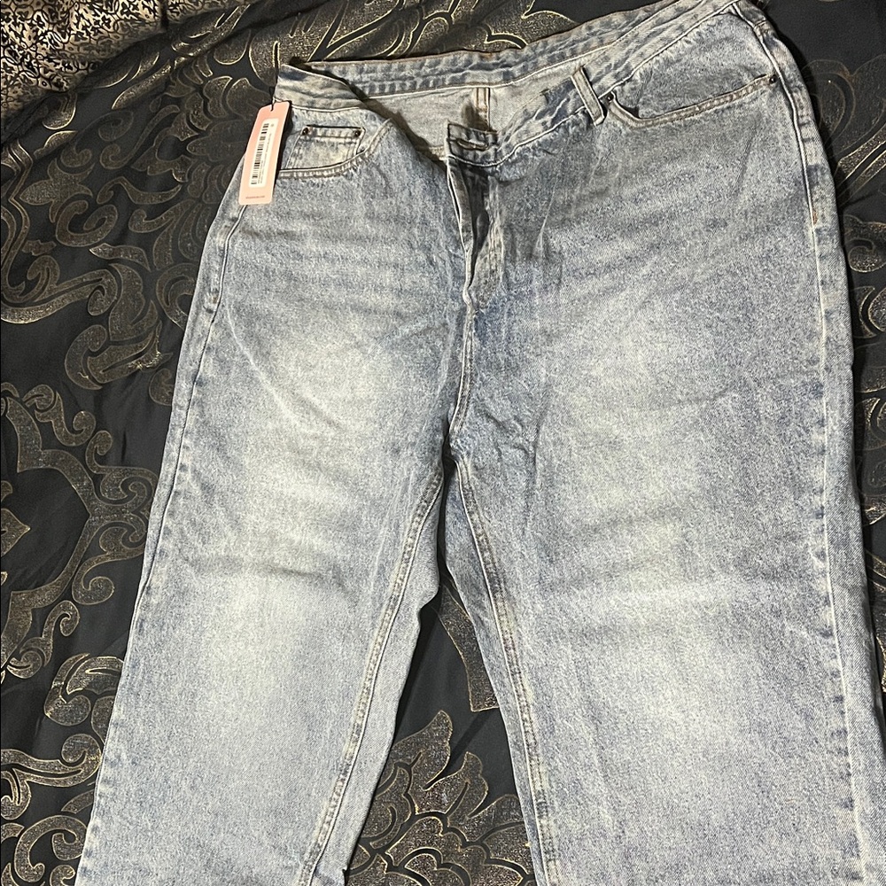 Stylish Light Blue wide  leg Jeans